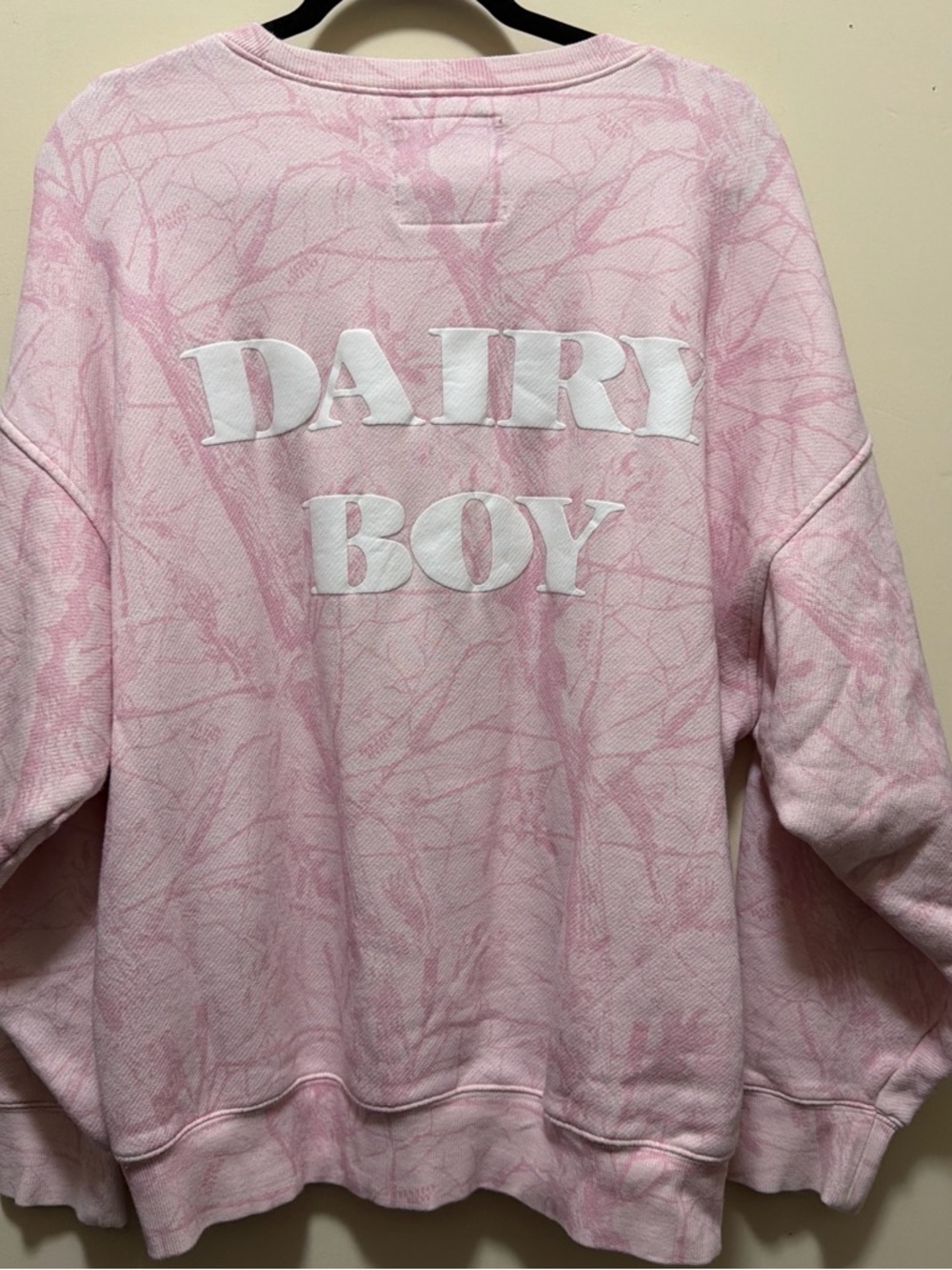 Dairy Boy Pink Crewneck Sweatshirt